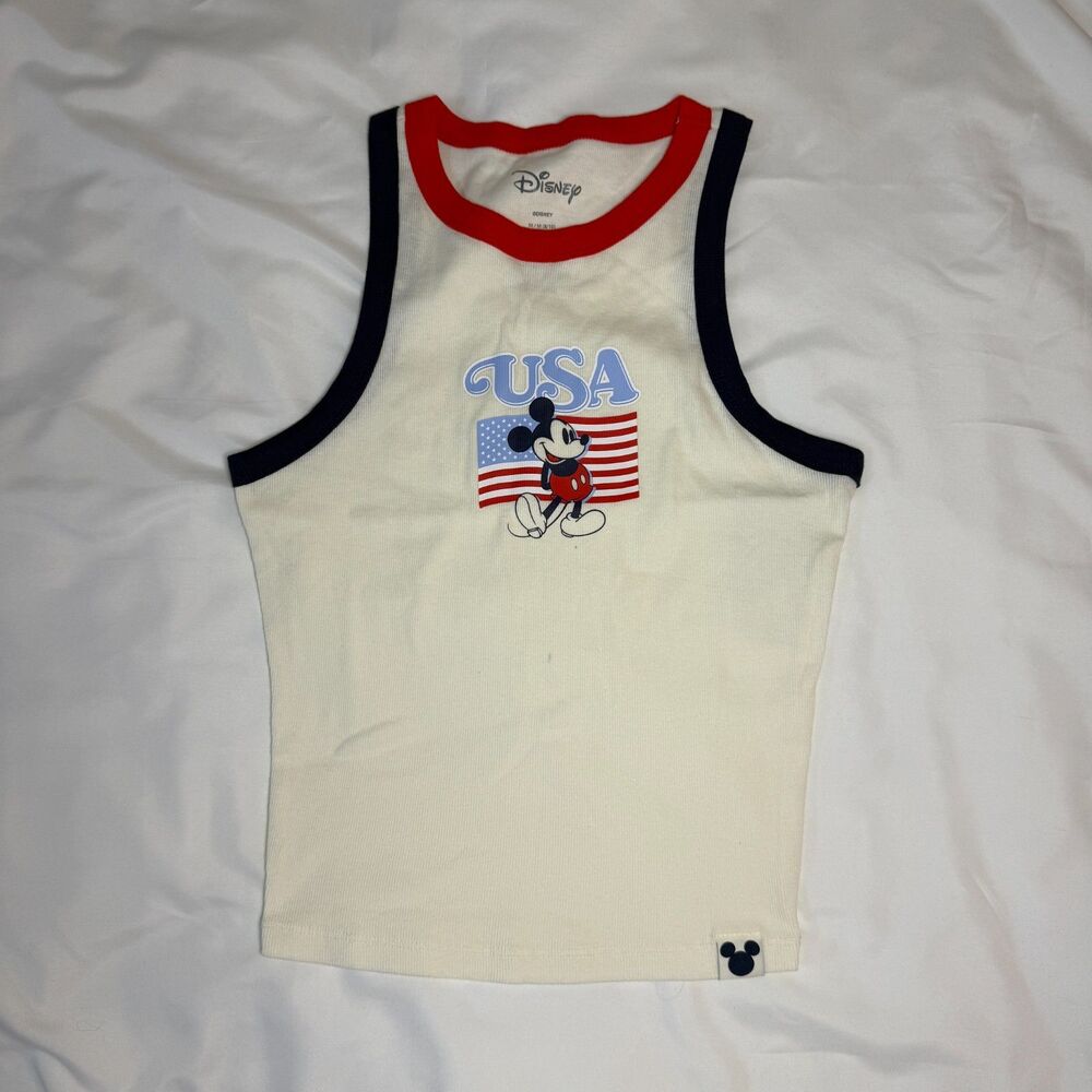 Disney Mickey USA Flag Graphic Tank